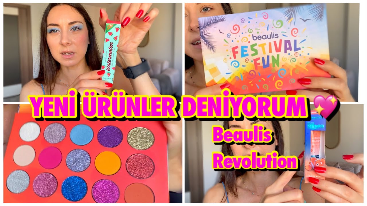 BEAULIS FESTİVAL FUN GLİTTER PALETİ 😍 | REVOLUTION WATERMELON ALLIK, REVOLUTION NEMO ALLIK