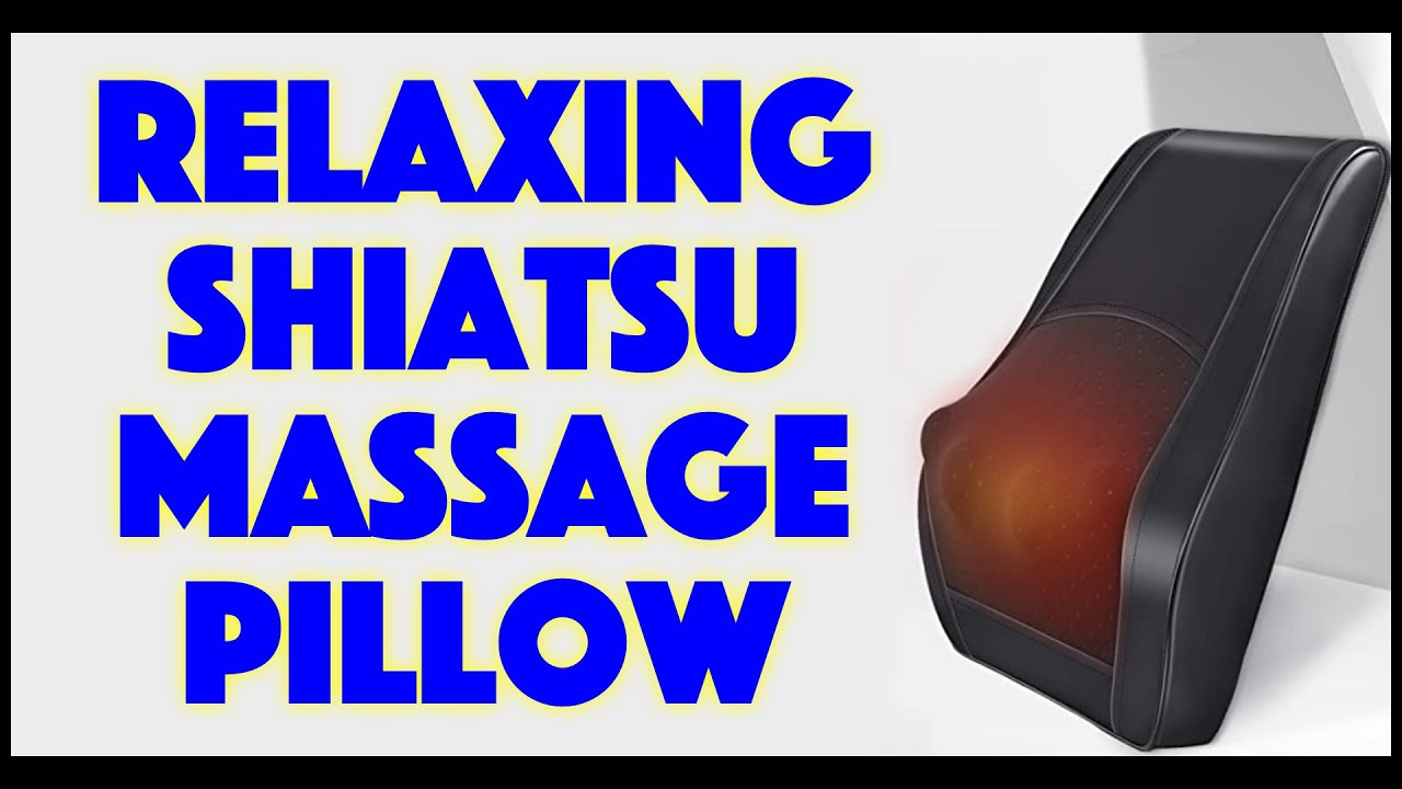BORIWAT Shiatsu Neck and Back Massage Pillow -- DEMO & REVIEW
