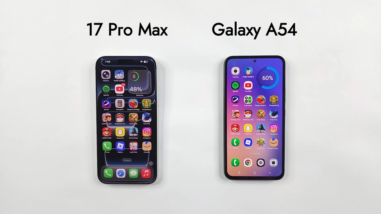 iPhone 17 Pro Max vs Samsung A54 - SPEED TEST 