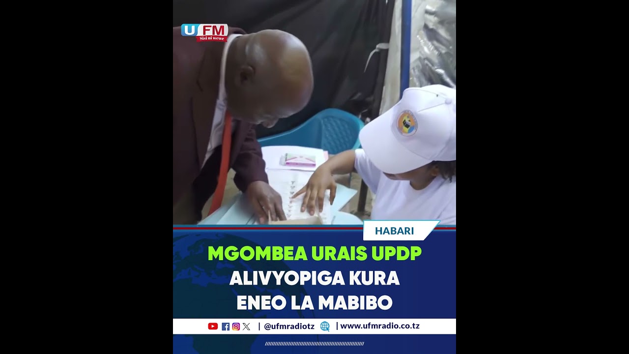 TWALIB KADEGE WA UPDP ALIVYOPIGA KURA MABIBO MZAMBARAUNI