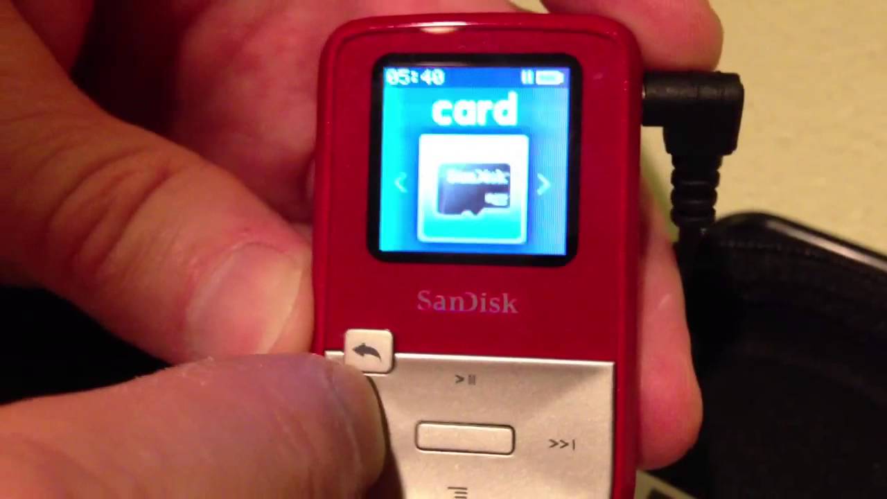 Sansa Clip Zip Instructions