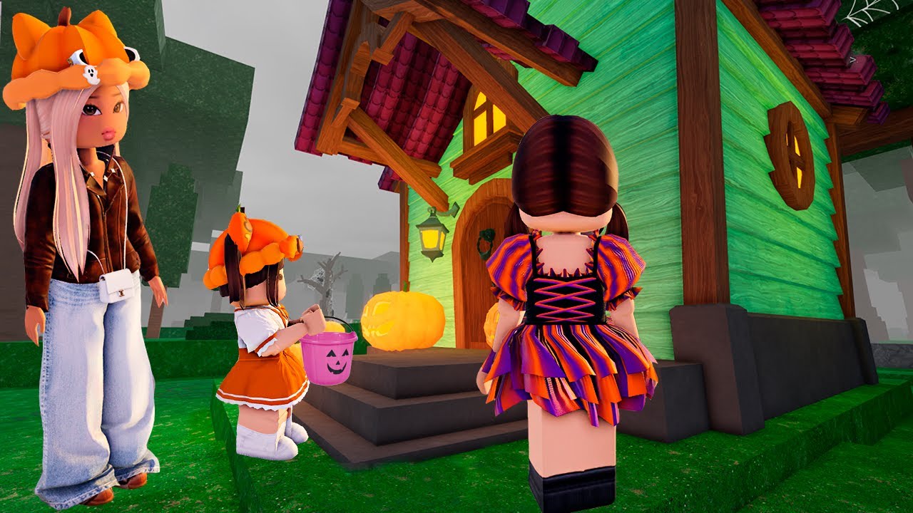 Salimos A Pedir Dulces En El Bosque En RoBlox. 