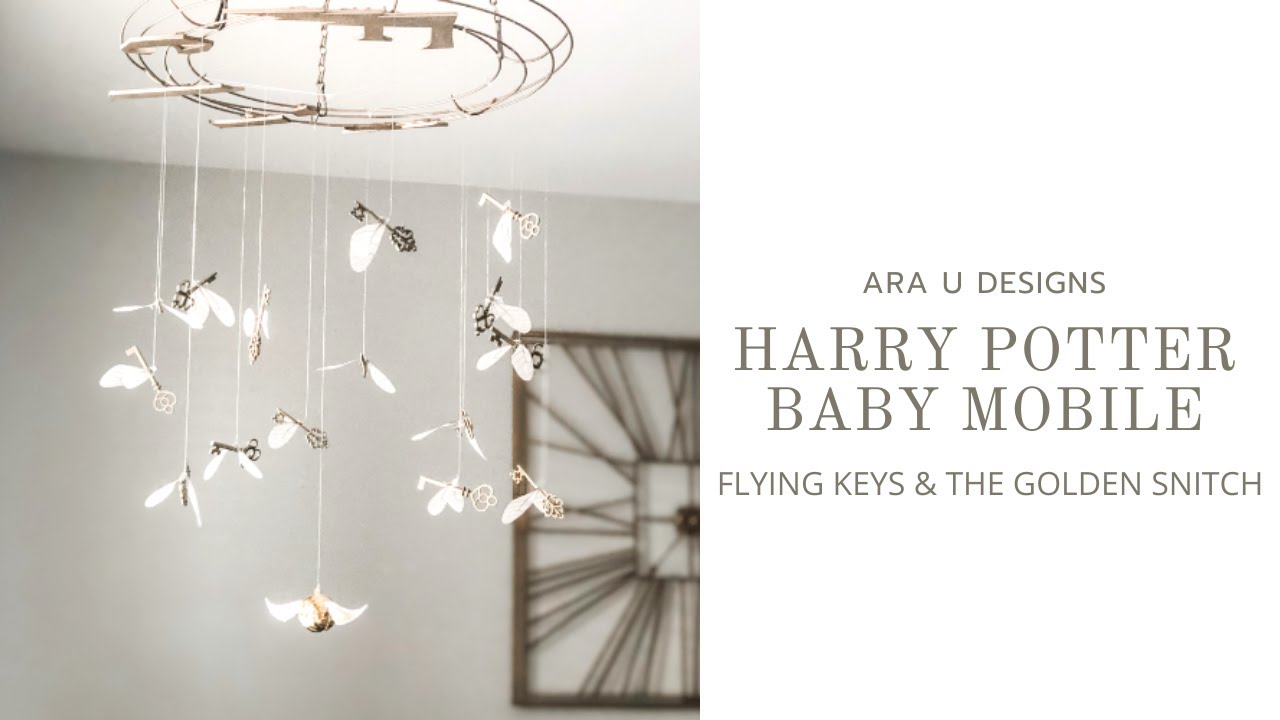 DIY Harry Potter Baby Mobile with Flying Keys and the Golden Snitch!