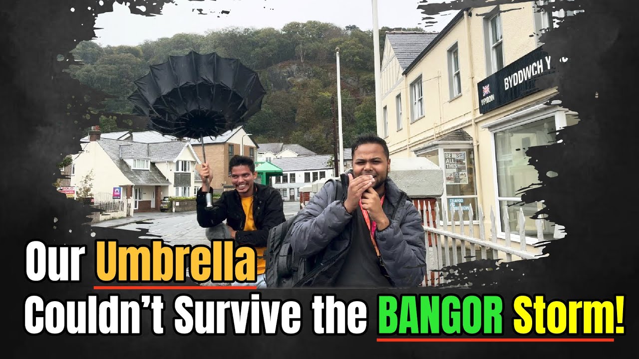 UK Weather Reality 🌧️ | My First Rainy Day in Bangor 🇬🇧 | Tips for New International Students