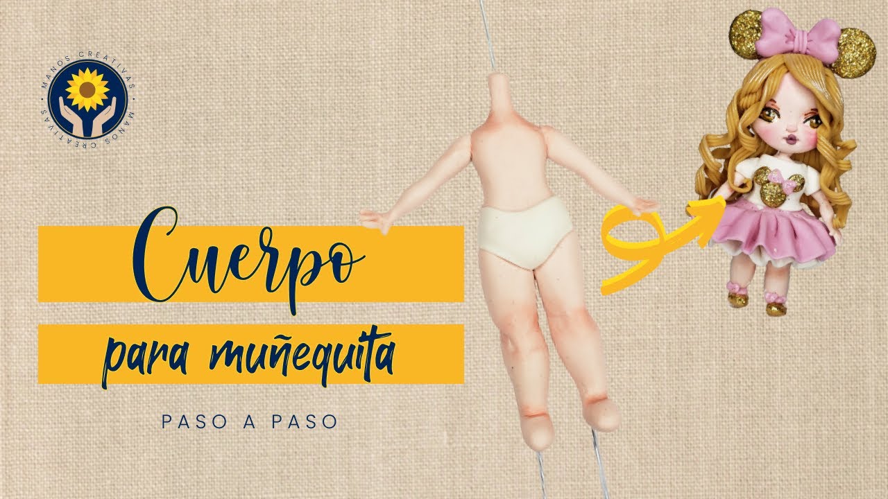 Cómo hacer un cuerpo base en porcelana fría, sin moldes | Escuela Manos Creativas