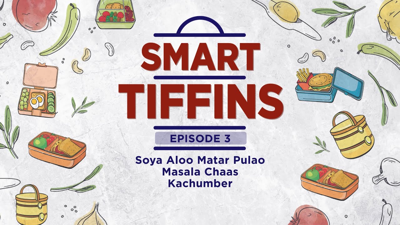 Smart Tiffins | Soya Aloo Matar Pulao | Masala Chaas | Kachumber | Sanjeev Kapoor Khazana