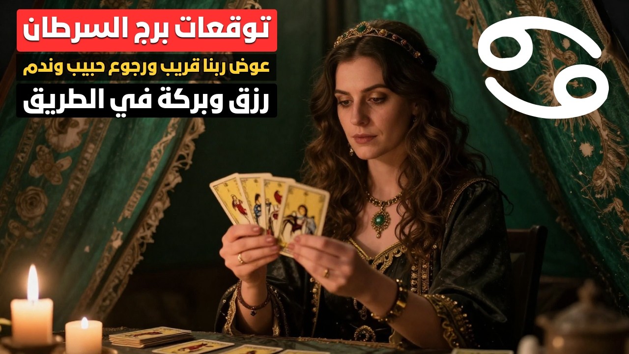 توقعات برج السرطان 🦀 انفراجة كبيرة قريب 🙏 سفر وفرصة ذهبية ✈️ احذر الحسد والسحر 😨
