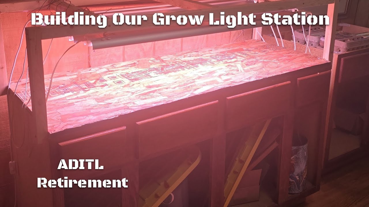 Building Our Grow Light Station, for our Seedlings. 