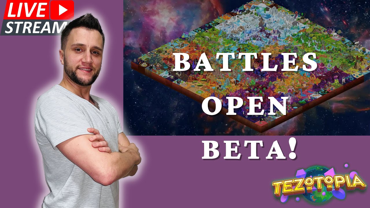 ⚔️🤺Best play-to-earn Tezos game : Tezotopia Battles Open Beta Livestream⚔️🤺