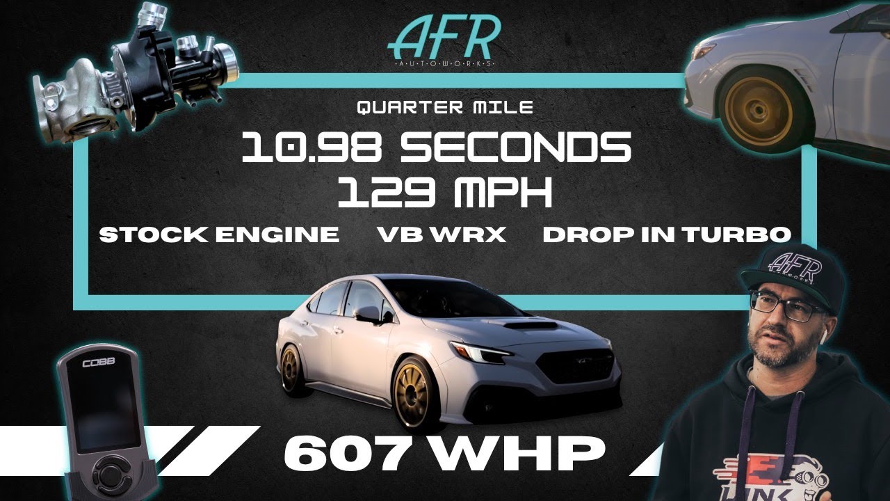 10-Second 600 WHP Subaru VB WRX | AFR Autoworks & True North Turbos Push VB WRX Bolt-On Turbos