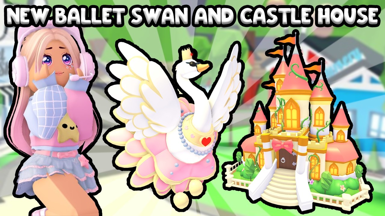 NEW Ballet Swan And Fairytale Castle House Showcase Adopt Me Update