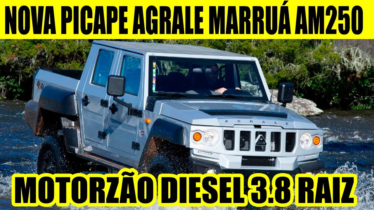 NOVA PICAPE 100% BRASILEIRA AGRALE AMARRUA AM250 3.8 CUMMINS