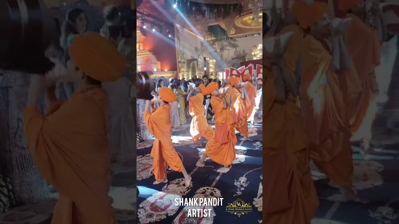 Shank Pandit Artist Wedding entry |Ganga aarti Jaimala theme | Varmala Stage |Delhi 