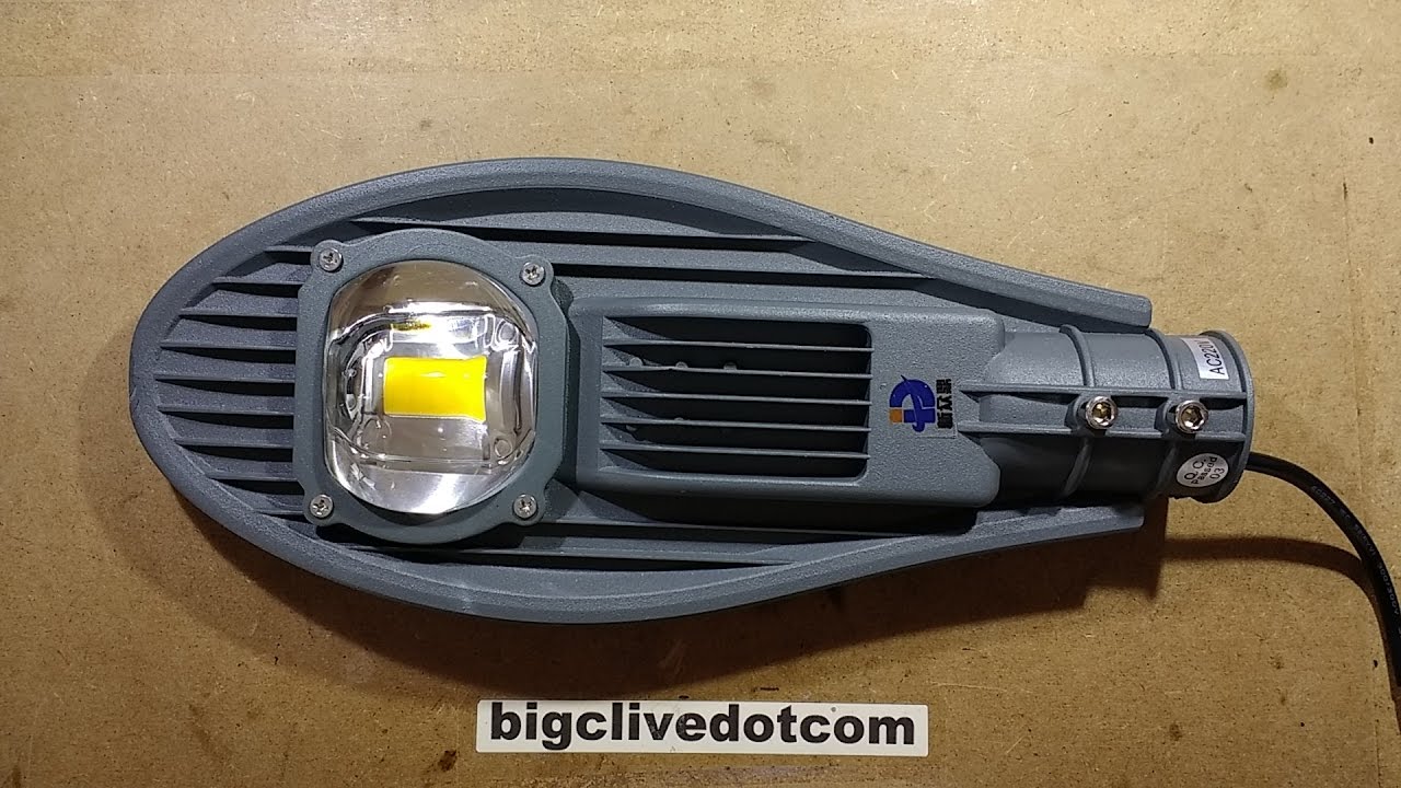 Inside a stylish LED street light from eBay.