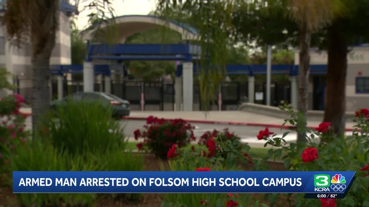 Man accused of having knife at Folsom High School, gun in car