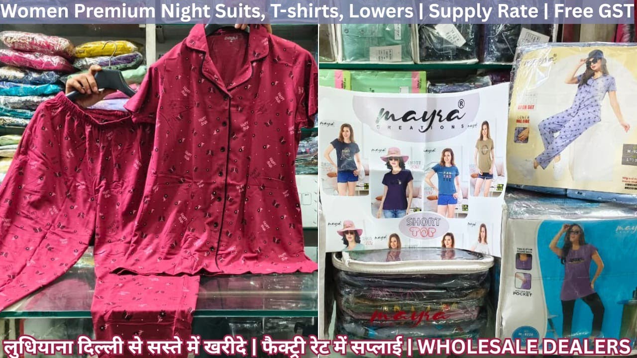 Premium Cotton Nightsuit for ladies | Wholesale Dealer Ambala 
