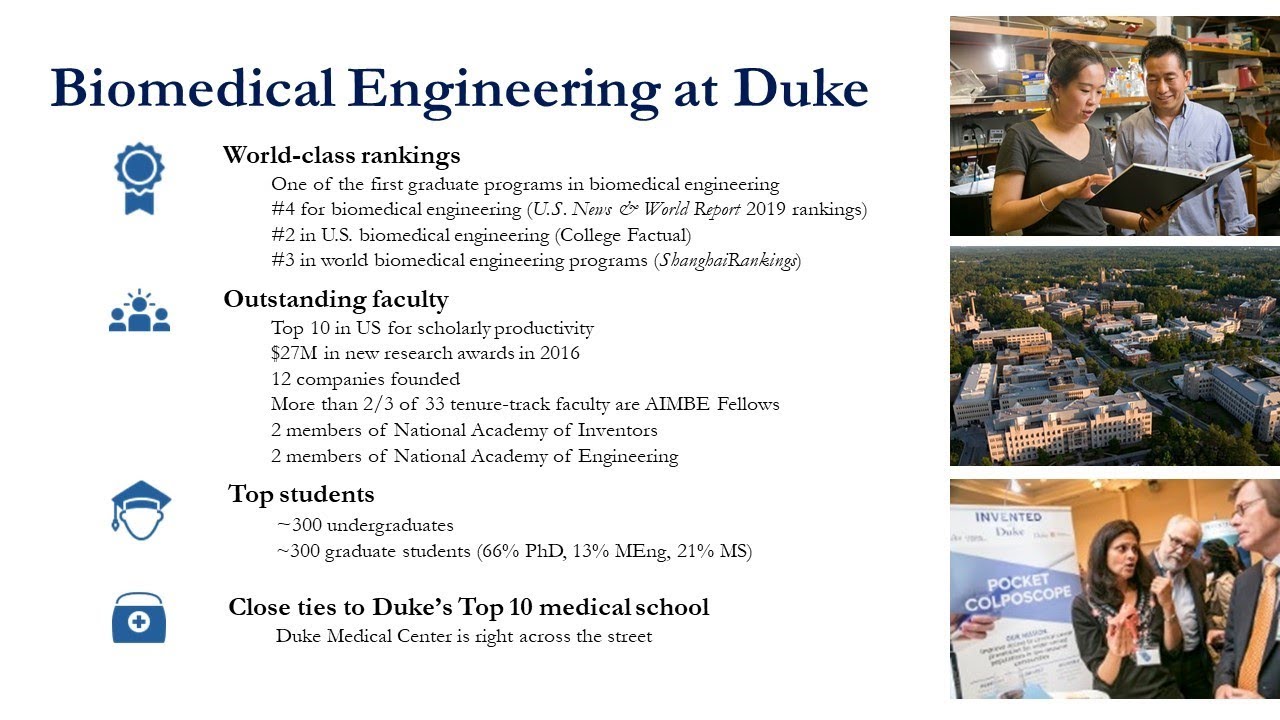 Duke Biomedical Department Overview