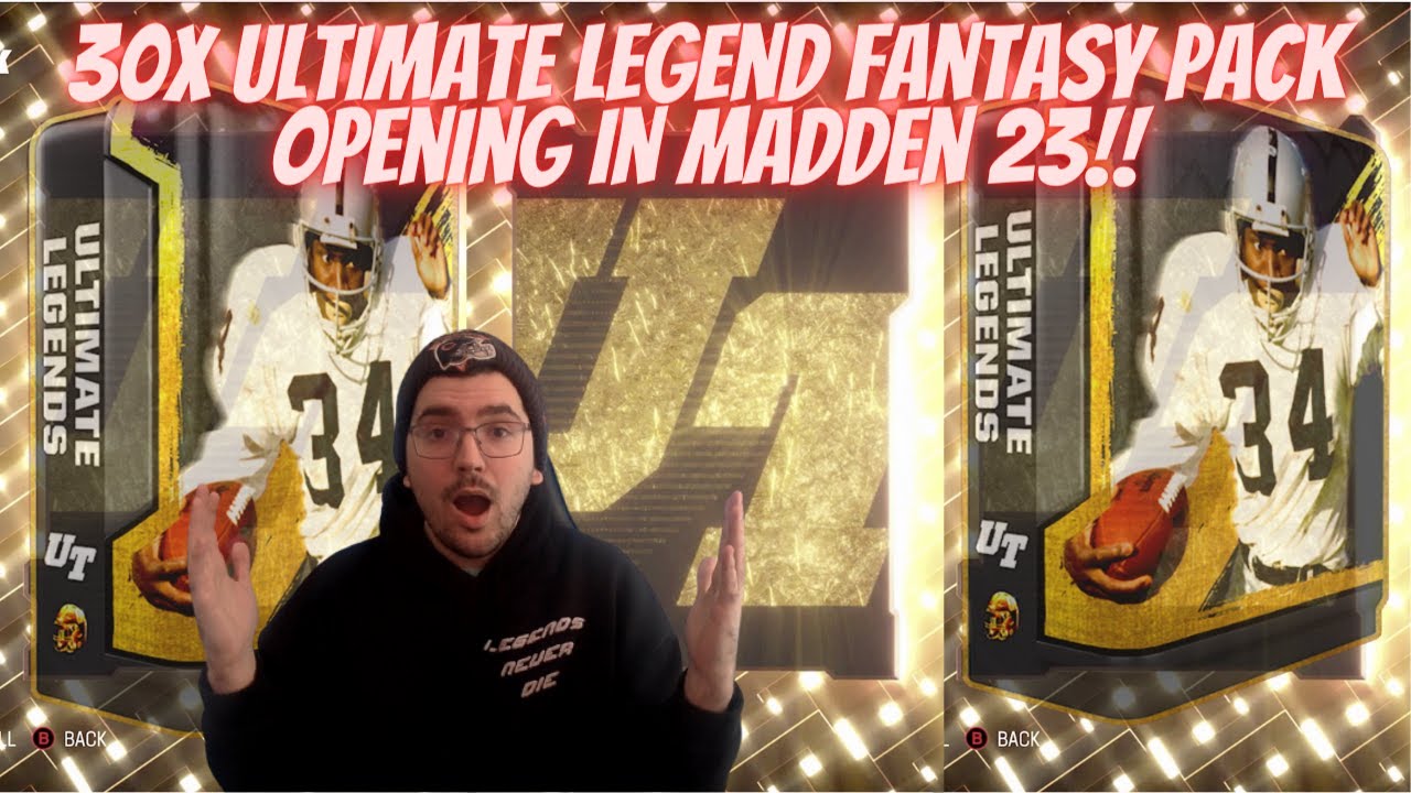 WILD 30X ULTIMATE LEGEND PACK OPENING IN MADDEN 23!! ARE THESE PACKS WORTH OPENING?!?