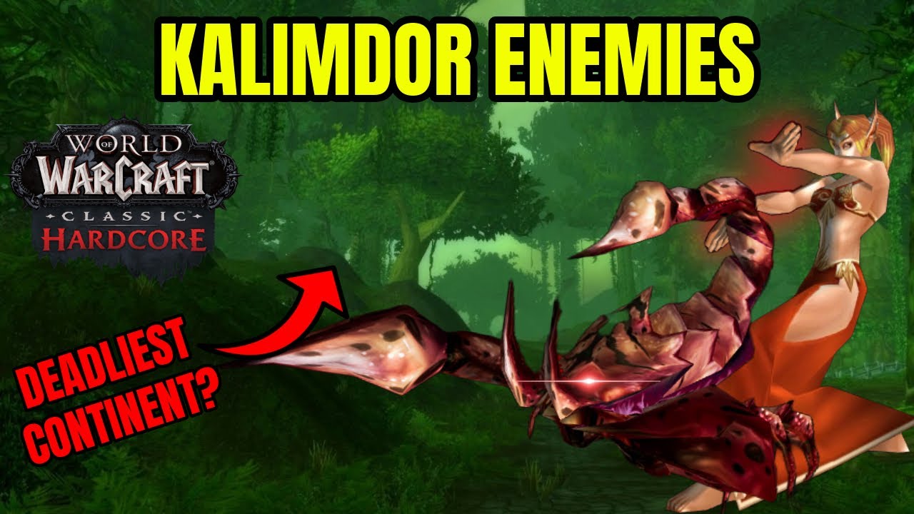 Deadliest Enemy in each Kalimdor Zone in WoW Classic Hardcore