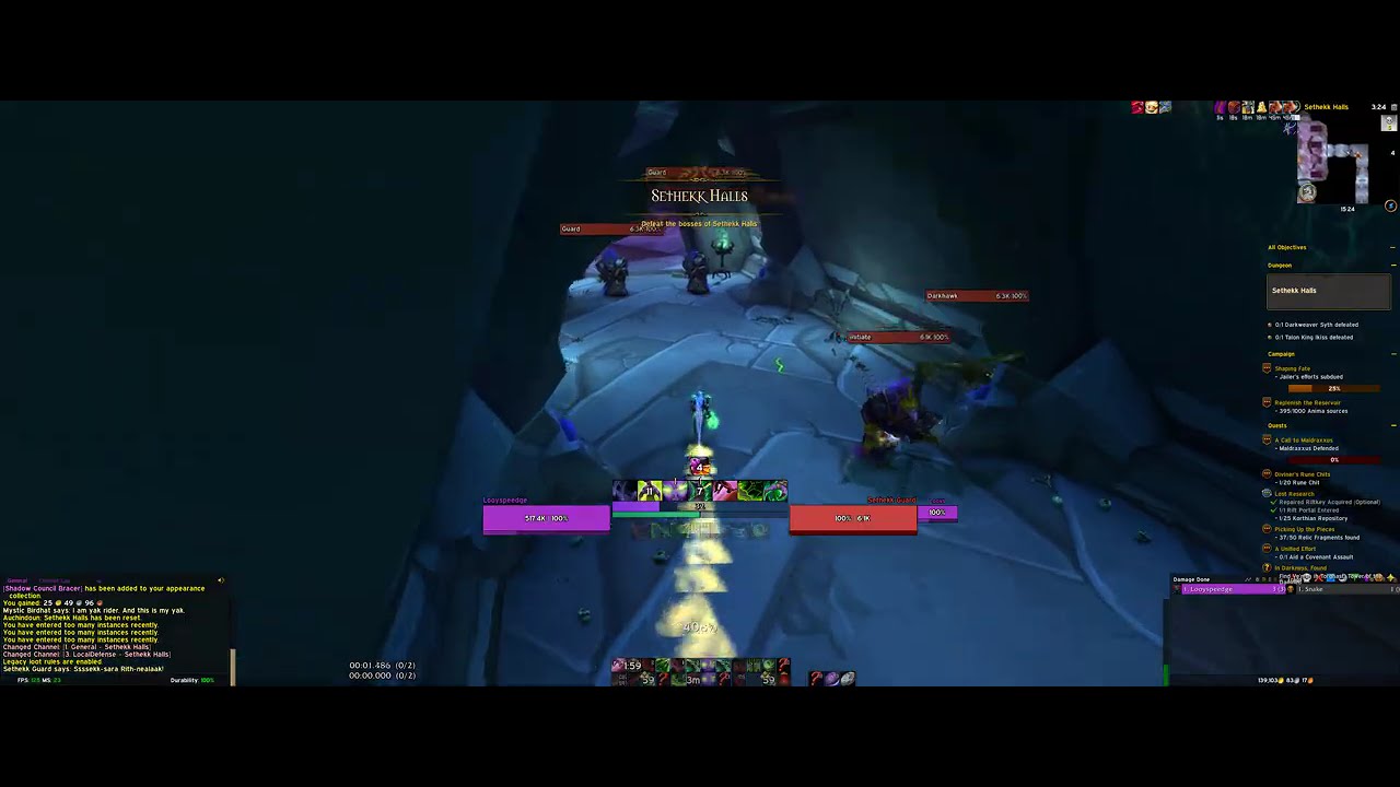 [Retail] Sethekk Halls Any% in 14.971 seconds