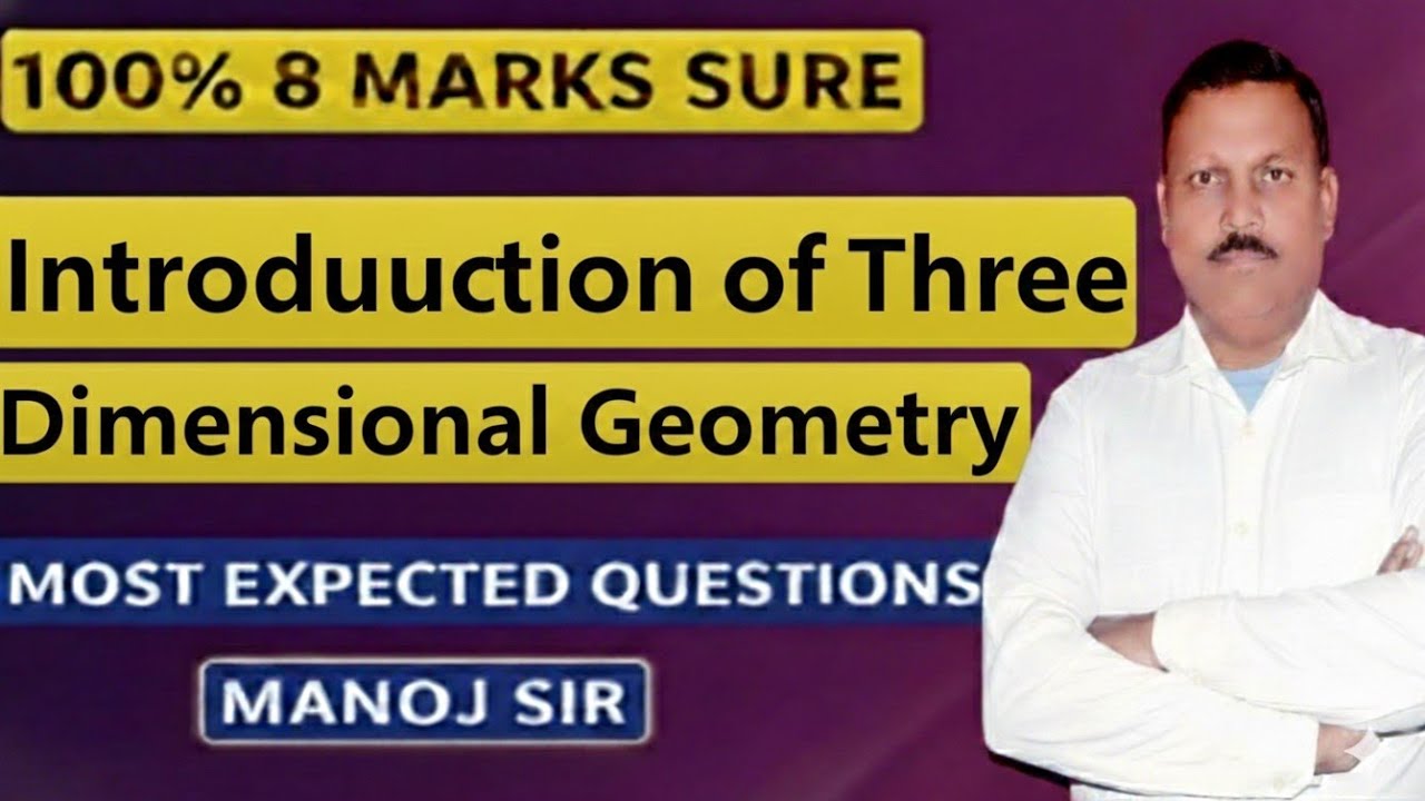 Introduction of three dimensional geometry,up board class 12th most important questions 
