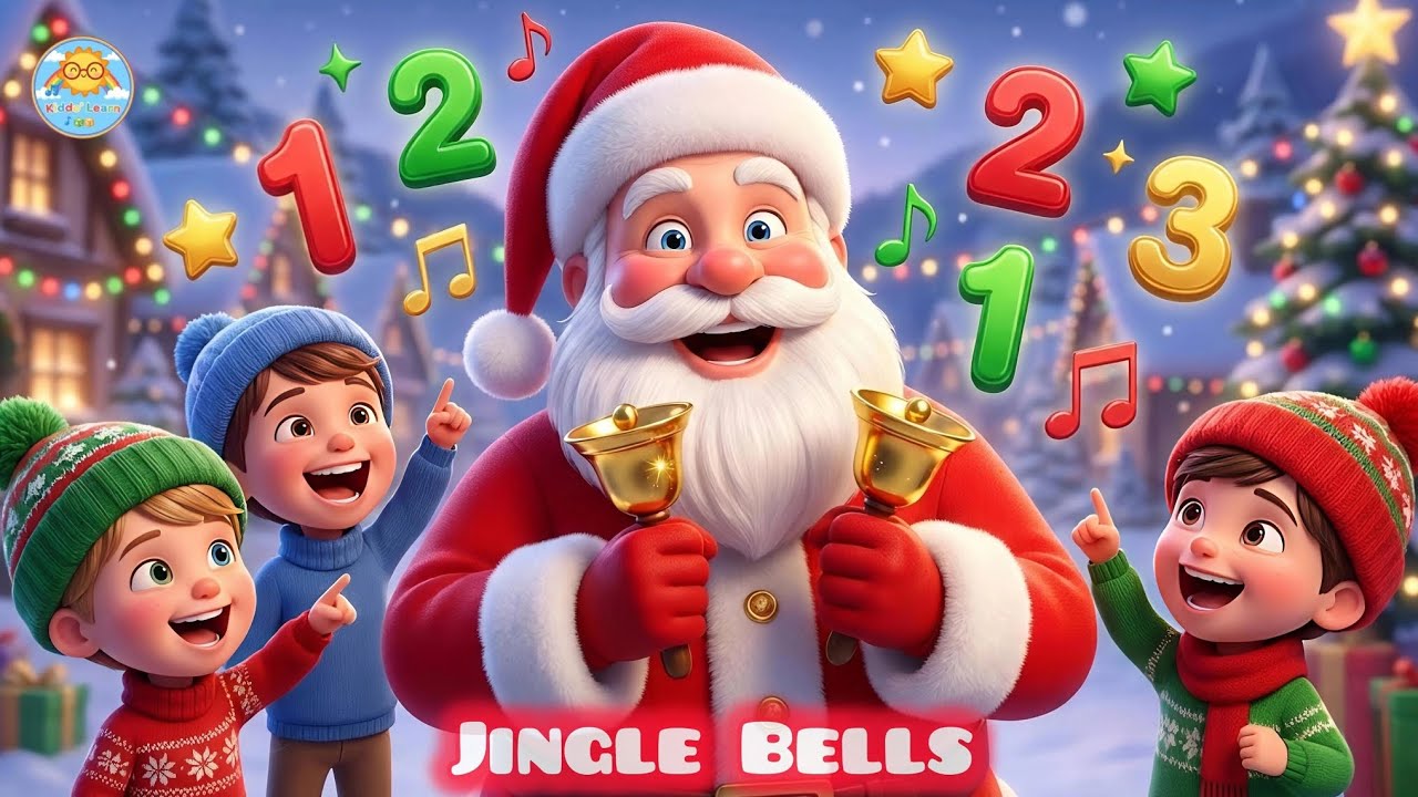 Jingle Bells Song for Kids🎅🎄 Learn Counting, ABC & Colors | Kiddo’ Learn