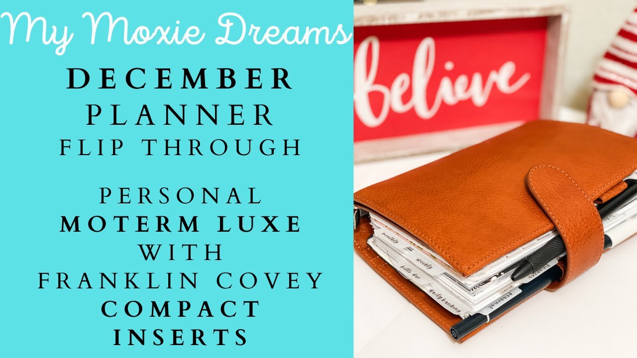 Planner Flip Through | Caramel Moterm Personal Luxe 2.0 | FC Compact Inserts | December Flip | EDC