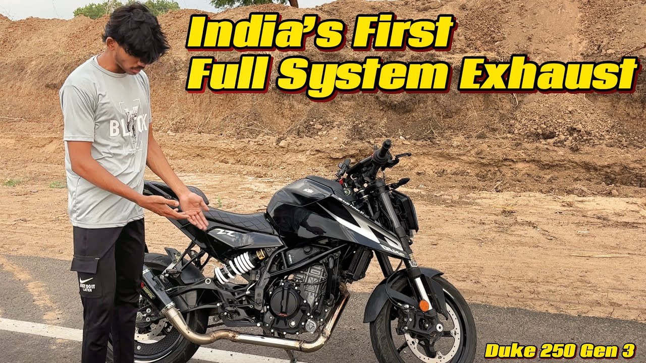 Duke 250 Gen 3 Full System Exhaust 🇮🇳 | First in India | INSANE Sound & Performance Upgrade! 🔥