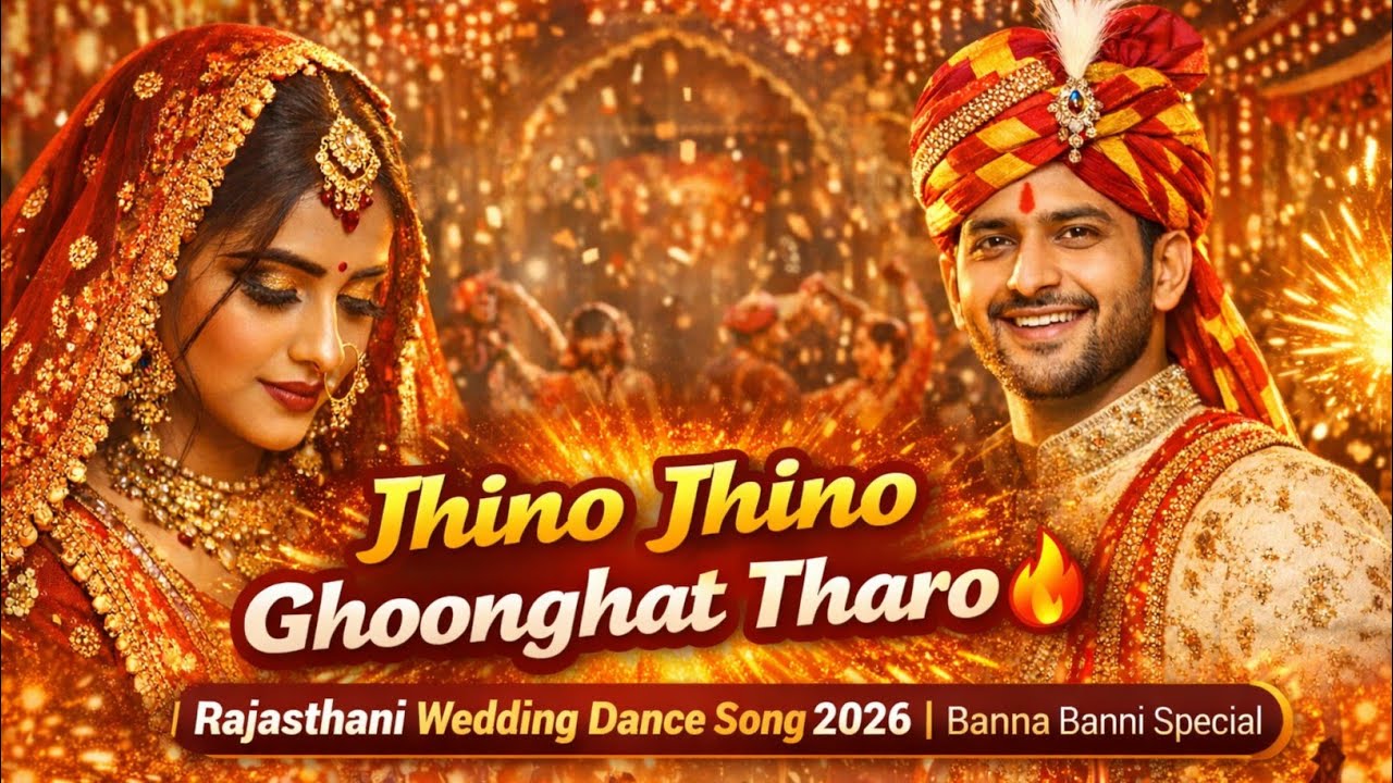 Jhino Jhino Ghoonghat Tharo 💃 | Rajasthani Wedding DJ Song 2026 | Banna Banni Dance Hit