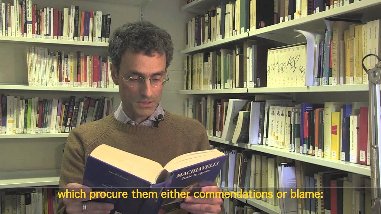 Frosini on Machiavelli's 'The Prince', Dedicatory Letter, Italian with English subtitles
