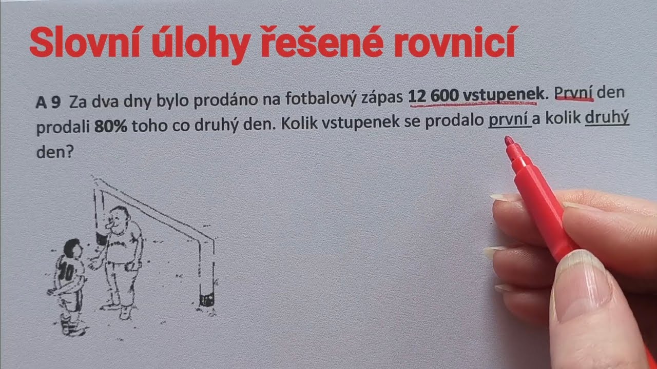 Slovní úlohy řešené rovnicí, procenta, str.150/9