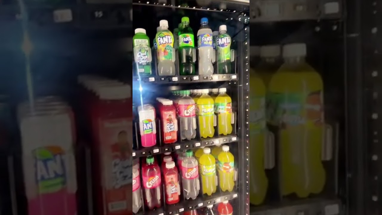 First exotic soda vending machine in a mall