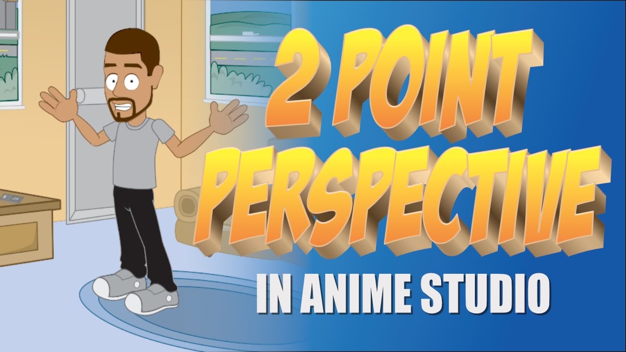 How to create a 2 point perspective interior in Anime Studio and MOHO 12