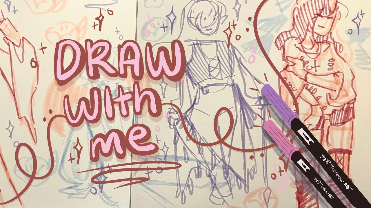 DRAW WITH ME, TOMBOW BRUSH MARKERS