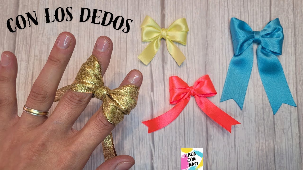 🎀 🖐 CÓMO HACER MOÑOS CON LOS DEDOS - Fáciles y rápidos