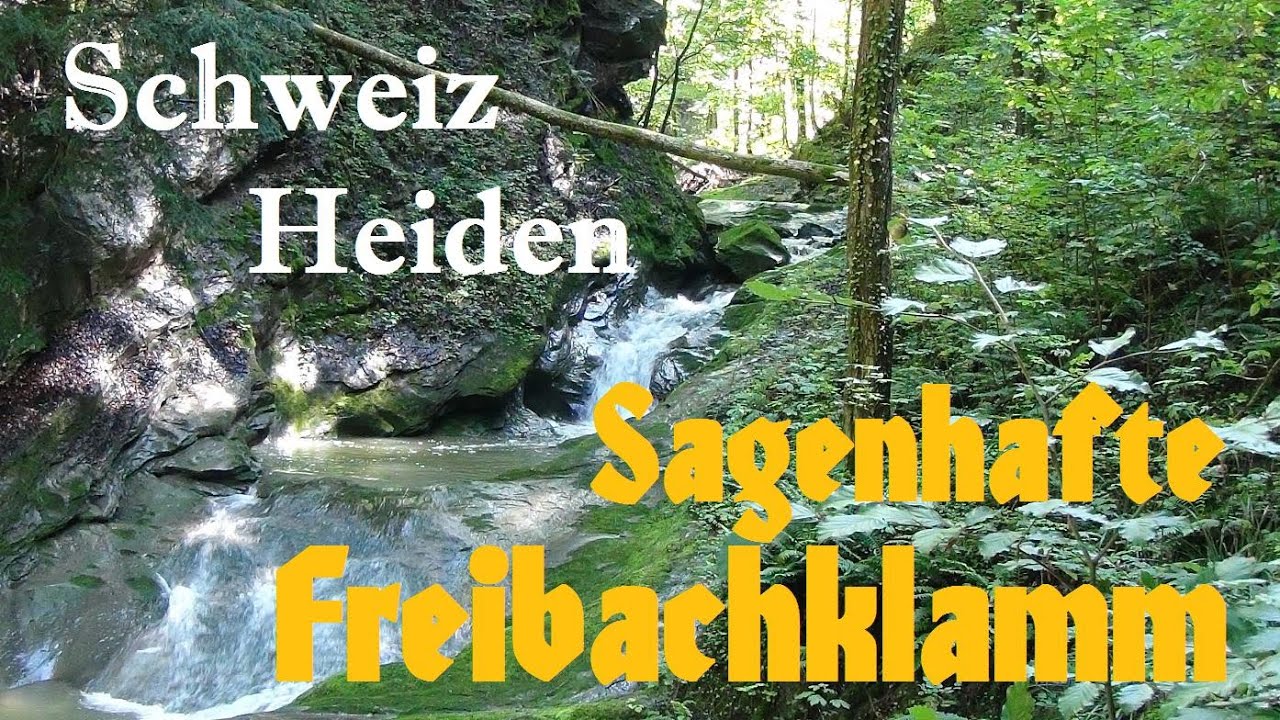 Schweiz / Heiden - Sagenhafte Freibachklamm #Forschungursteinwelten #Verbotenearchäologie #Heiden