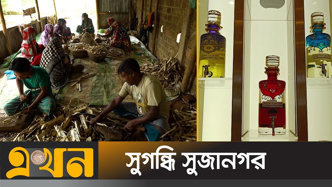 মধ্যপ্রাচ্যের বাজারে সুজানগরের আতর | Agar attar | Perfume Industry | Ekhon tv