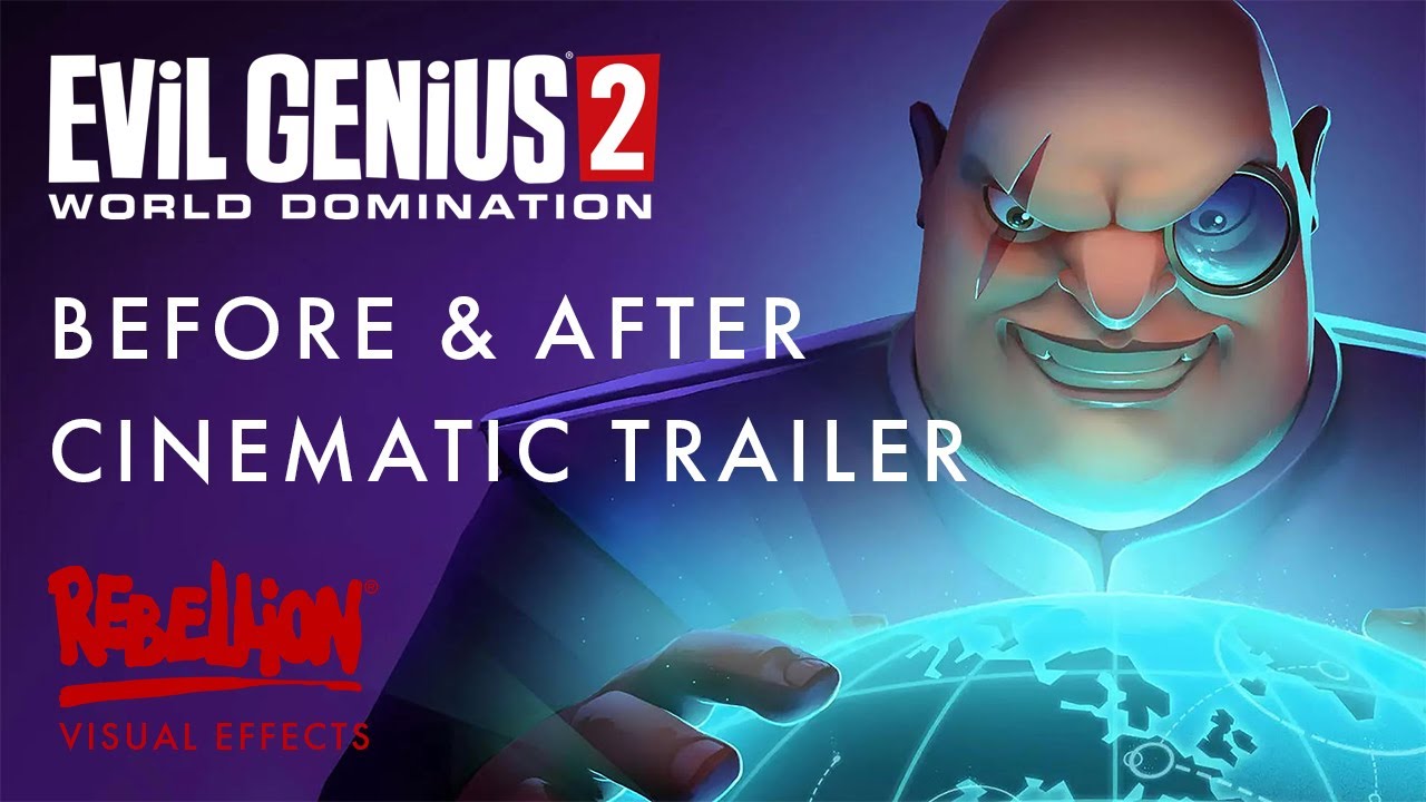 Evil Genius 2 - Before and After Cinematic Trailer (Previs VS Final)