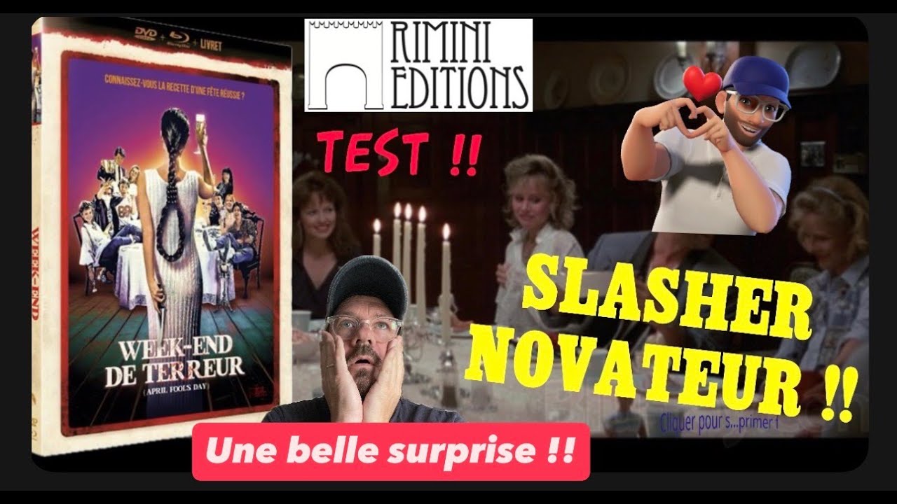 WEEK- END DE TERREUR • UN SLASHER ATYPIQUE ET PRÉCURSEUR !! • COMBO BLURAY DVD • TEST !! • RIMINI 🔥