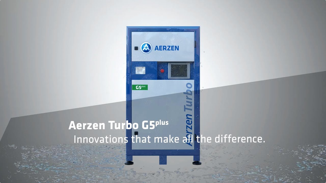 The new Aerzen Turbo Blower G5plus. More compact, more efficient, better.
