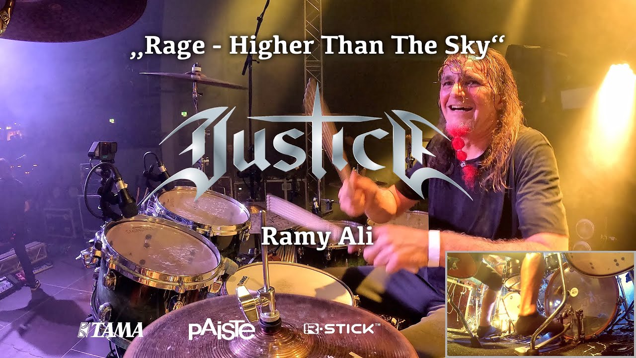 Rage - Higher Than The Sky (Cover) | Justice - Ramy Ali @ 35 (+1) Jahre Justice Jubiläum | Drum Cam