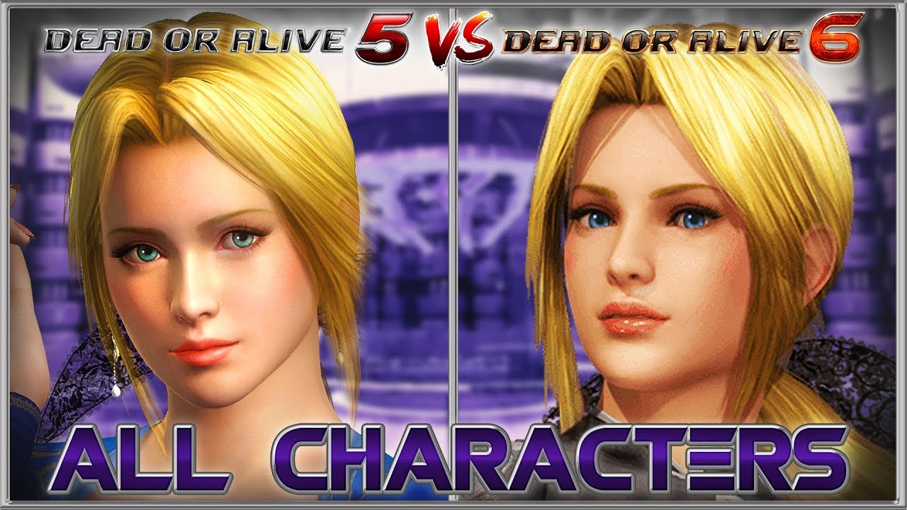 DEAD OR ALIVE 6 All Characters So Far Compared to DOA5LR | PS4, XB1, PC 2019