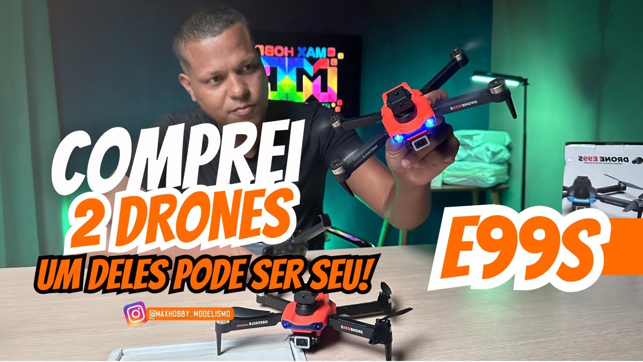 Importei 2 drones E99s Motor Brushless - Farei sorteio de um