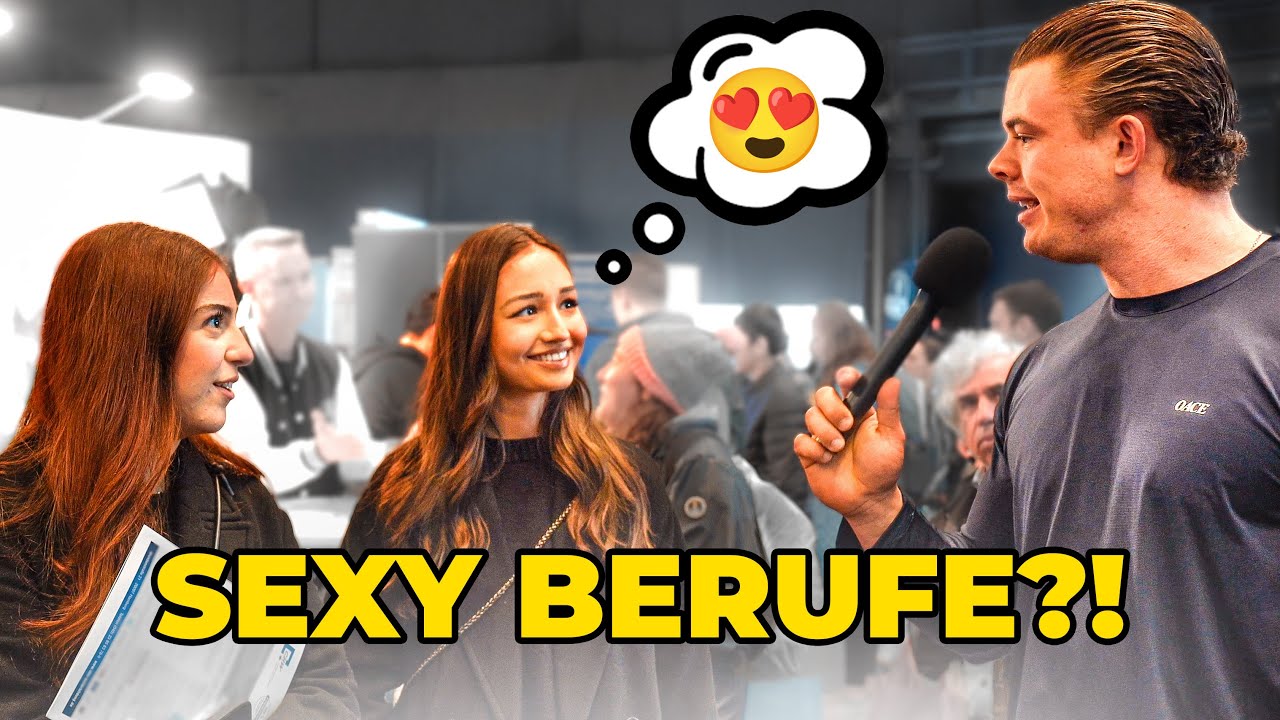 Welche BERUFE finden Frauen SEXY? Straßenumfrage auf der Berufsmesse!