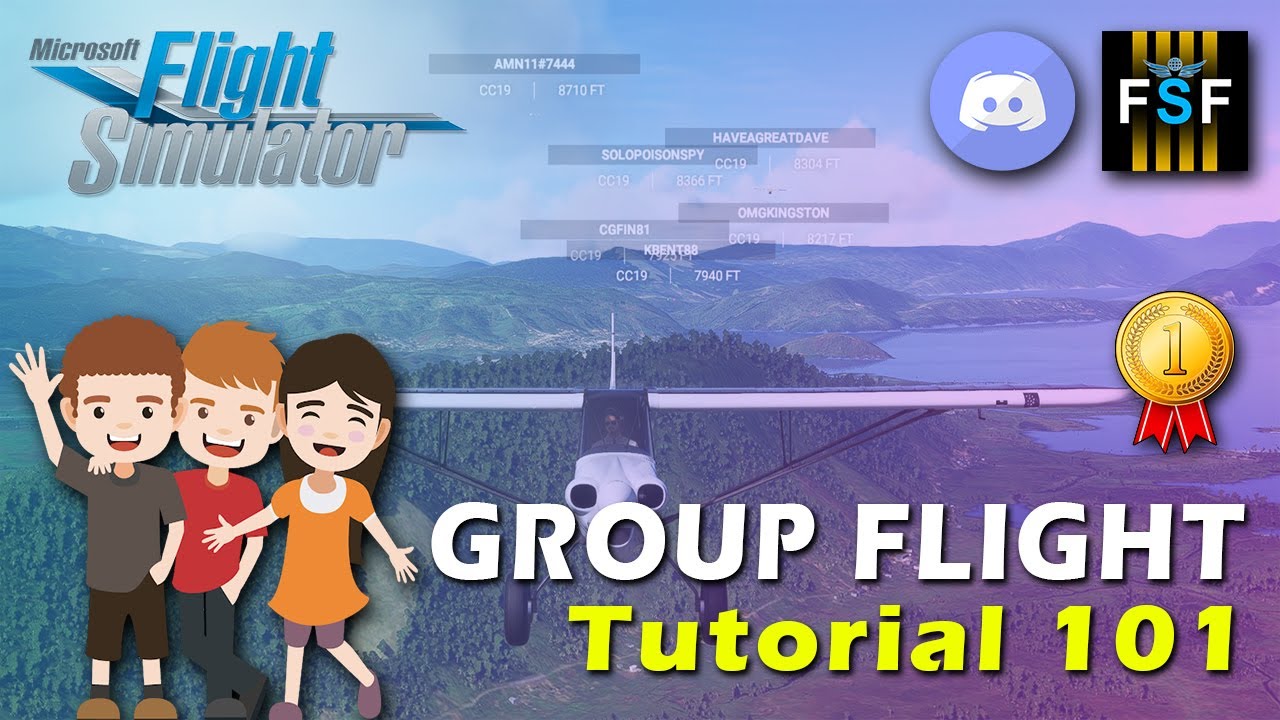 MSFS 2020 AND DISCORD GROUP FLIGHT TUTORIAL 101/ HOW TO USE - HD @MicrosoftFlightSimulator