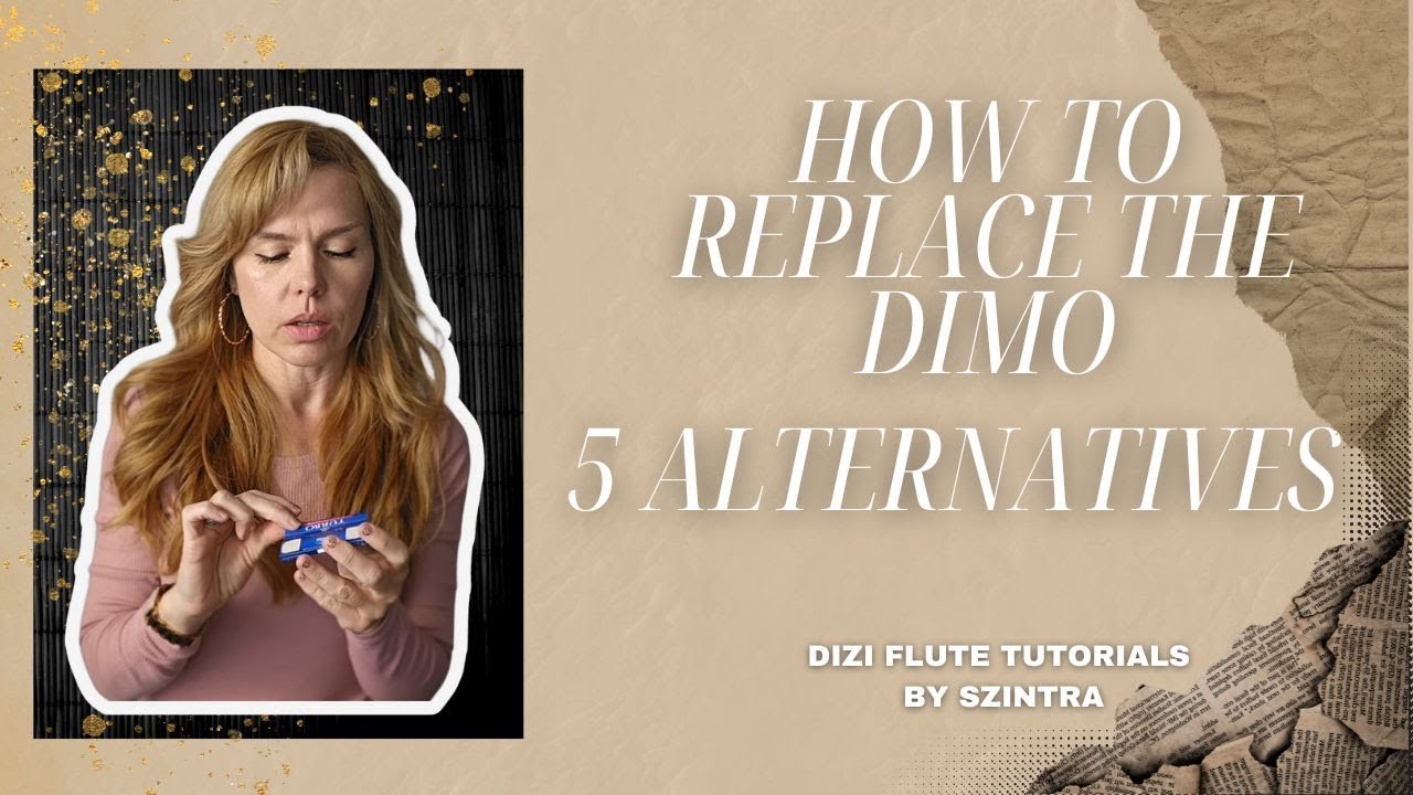How To Replace Dizi Membrane - 5 Alternatives #dizi #chineseflute #tutorial #membrane