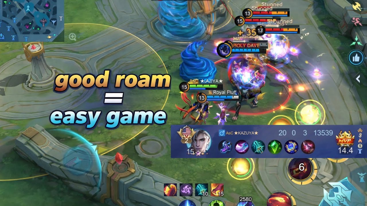 Aamon ZERO DEATH with a LIGHT SYSTEM roam! Mobile Legends