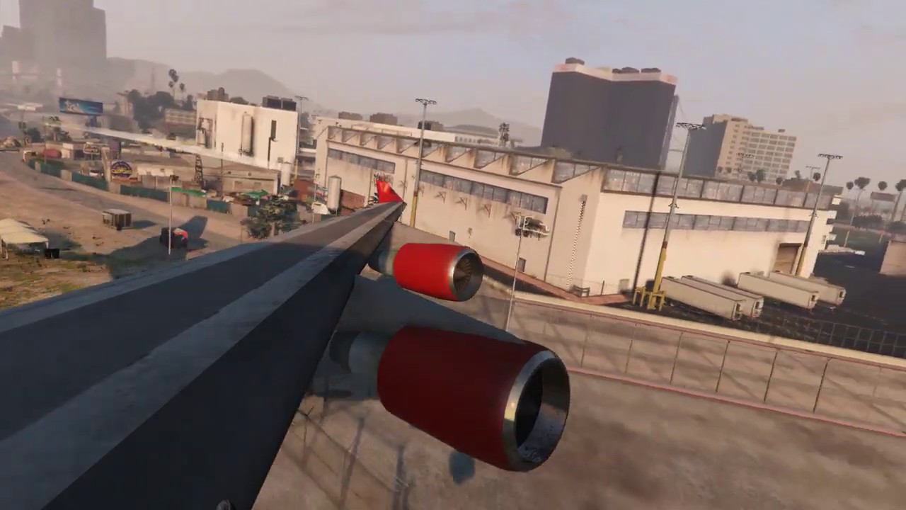747-400ER Wing-View Landing at KLSX