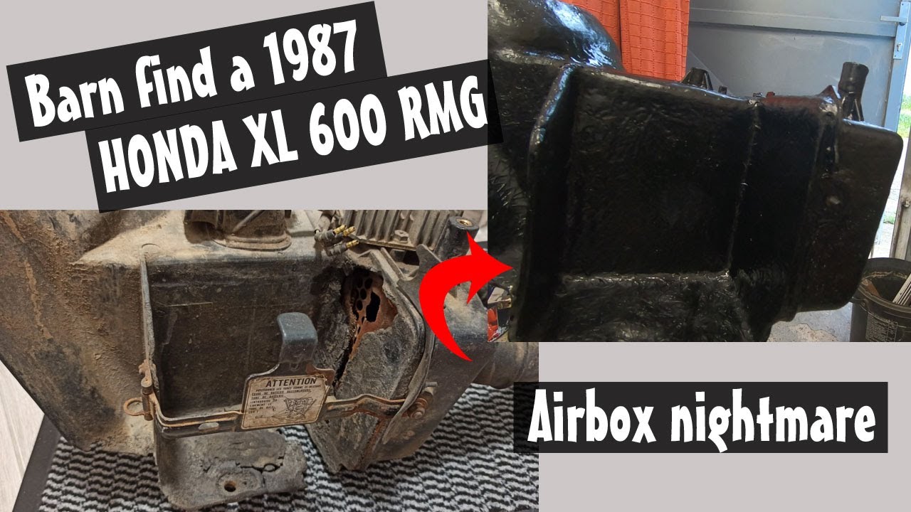 No. 11 Honda XL600 RMG 1987 - Airbox (From trash to usable item)