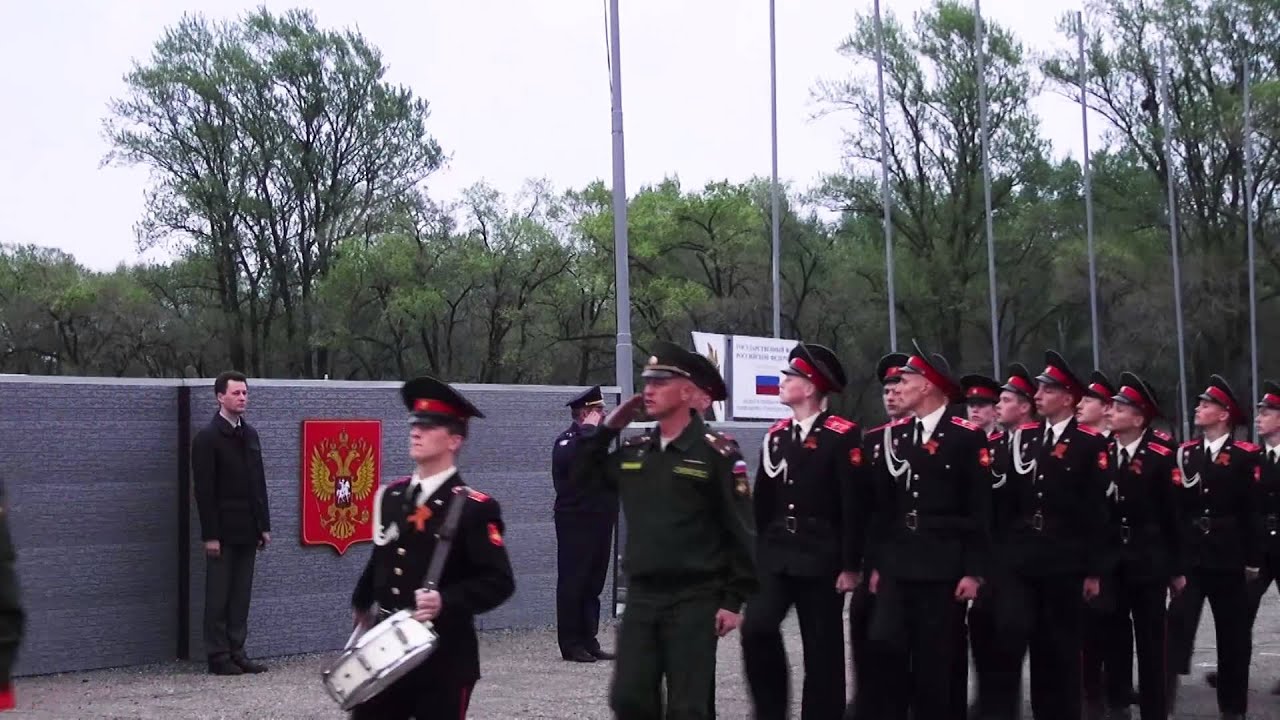Вечерняя поверка в Уссурийском суворовском военном училище